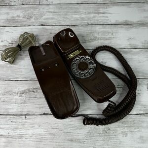 PRINCESS ROTARY DeskTELEPHONE 1980 Stomberg-Carlson Brown tested for dial tone